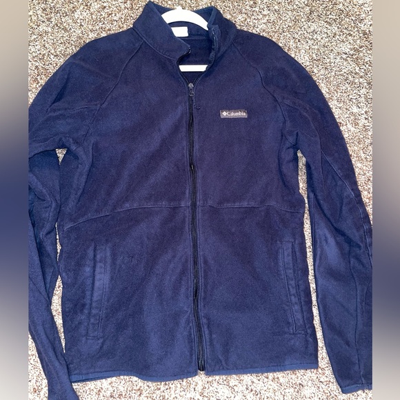 Columbia Dark Blue Fleece Jacket - Picture 1 of 2